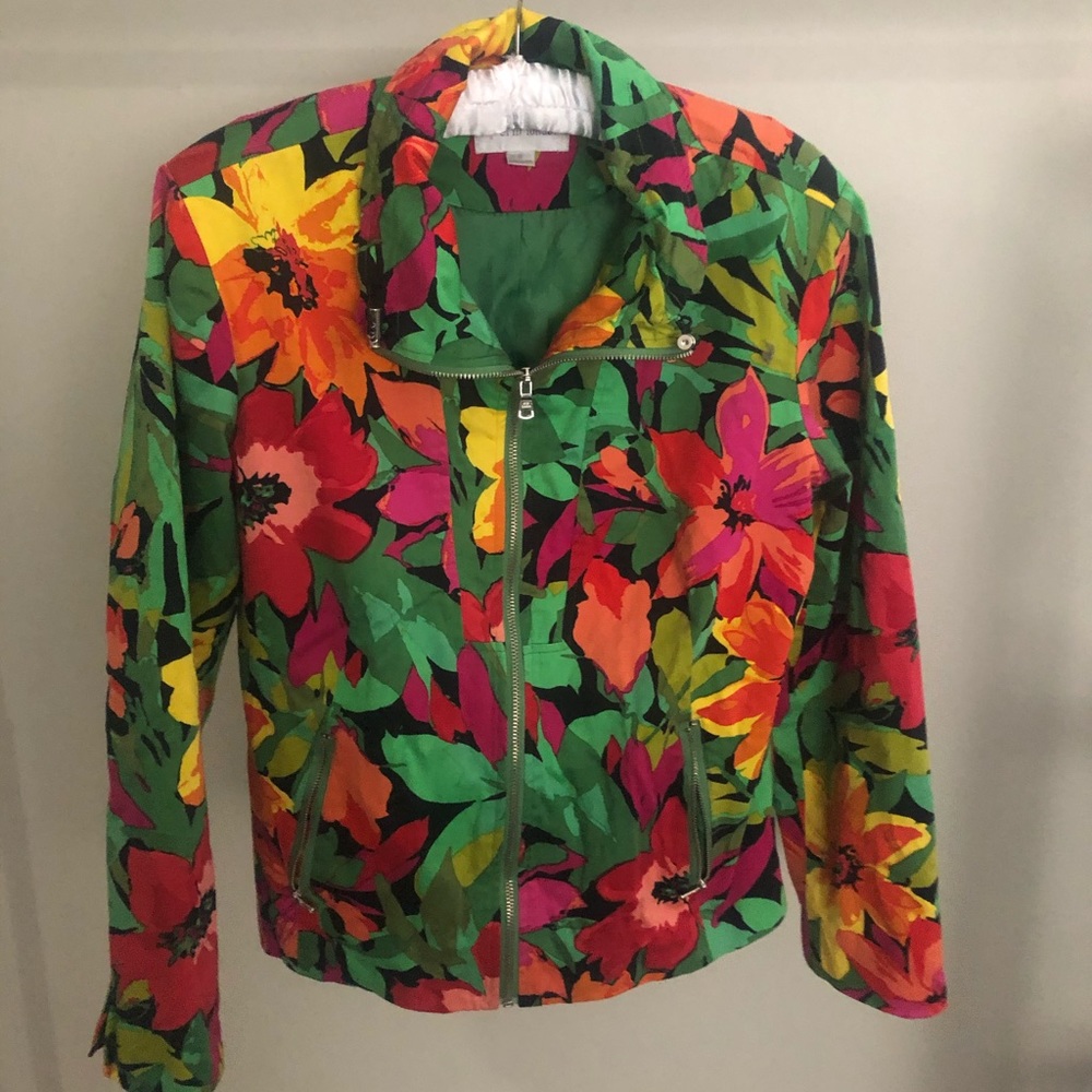 Tropical/Floral print jacket